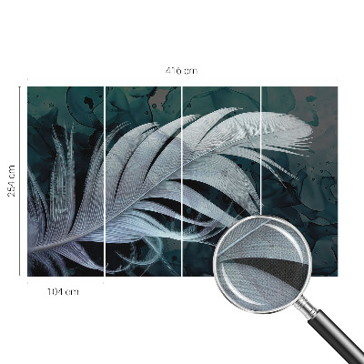 3D-Fototapete fürs Schlafzimmer Ätherische Feder