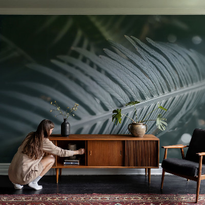 Hochwertige Bildtapete Grünes Blatt