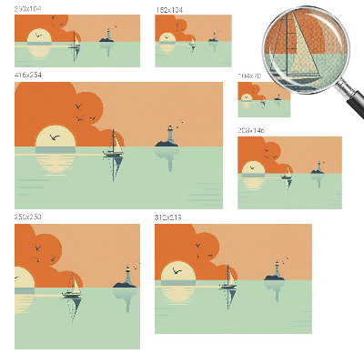 Selbstklebende Fototapete für die Wand Meeresfreuden