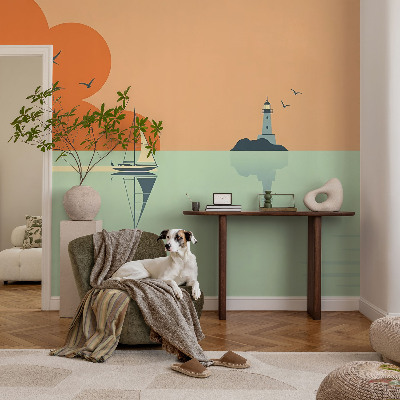 Selbstklebende Fototapete für die Wand Meeresfreuden