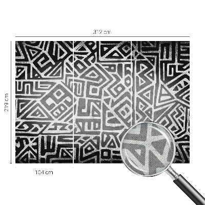 Selbstklebende Fototapete fürs Schlafzimmer Geometrisches Labyrinth