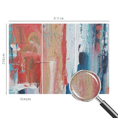 Selbstklebende Fototapete fürs Kinderzimmer Farbenfrohe Abstraktionen