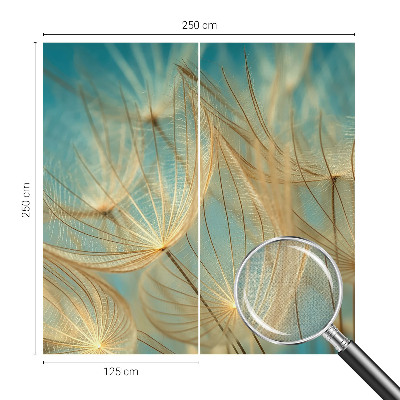 Fototapete in 3D-Optik Ätherische Löwenzahn