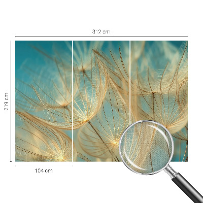 Fototapete in 3D-Optik Ätherische Löwenzahn