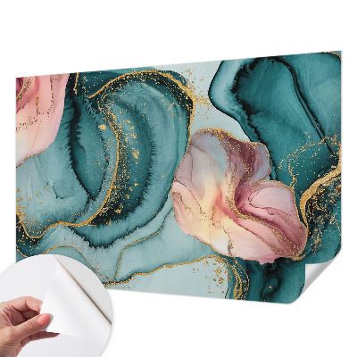 3D-Fototapete fürs Wohnzimmer Künstlerische Wellen