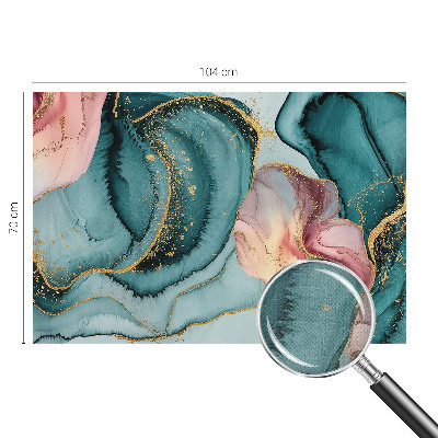 3D-Fototapete fürs Wohnzimmer Künstlerische Wellen