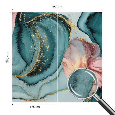 3D-Fototapete fürs Wohnzimmer Künstlerische Wellen