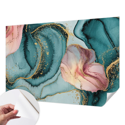 3D-Fototapete fürs Wohnzimmer Künstlerische Wellen