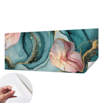 3D-Fototapete fürs Wohnzimmer Künstlerische Wellen