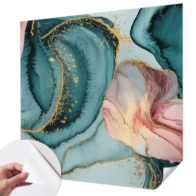 3D-Fototapete fürs Wohnzimmer Künstlerische Wellen