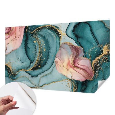 3D-Fototapete fürs Wohnzimmer Künstlerische Wellen