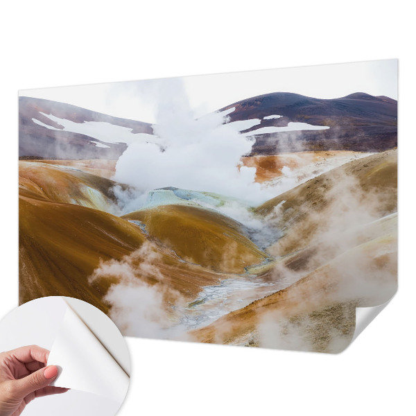 Vintage tapete Vulkanhügel