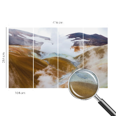 Vintage tapete Vulkanhügel