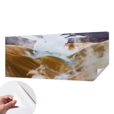 Vintage tapete Vulkanhügel