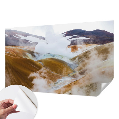 Vintage tapete Vulkanhügel