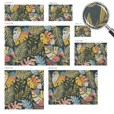 3D-Fototapete fürs Wohnzimmer Tropische Energie