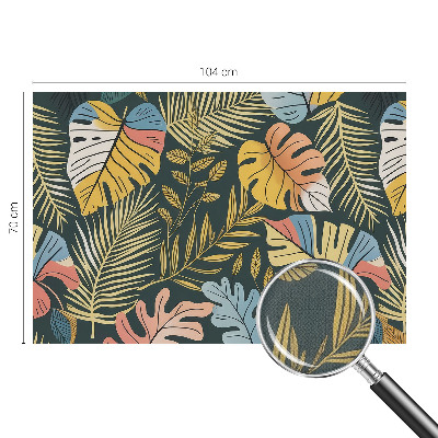 3D-Fototapete fürs Wohnzimmer Tropische Energie