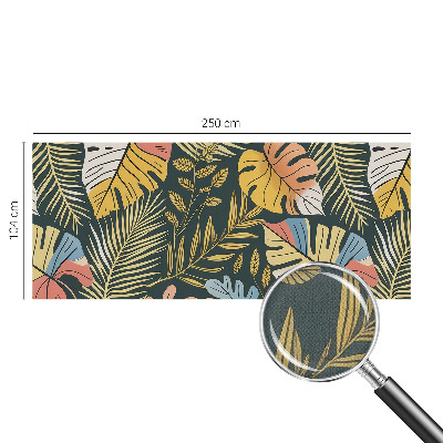 3D-Fototapete fürs Wohnzimmer Tropische Energie