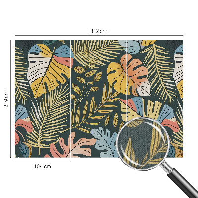 3D-Fototapete fürs Wohnzimmer Tropische Energie