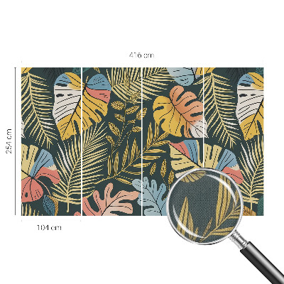 3D-Fototapete fürs Wohnzimmer Tropische Energie