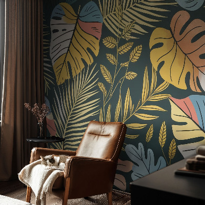 3D-Fototapete fürs Wohnzimmer Tropische Energie