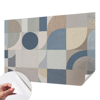 Fototapete in 3D-Optik Geometrisches Mosaik