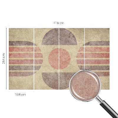 Motivtapete fürs Wohnzimmer Geometrische Formen