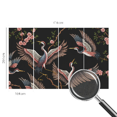 Hochwertige Bildtapete Blumenmuster