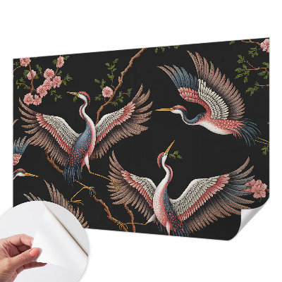 Hochwertige Bildtapete Blumenmuster