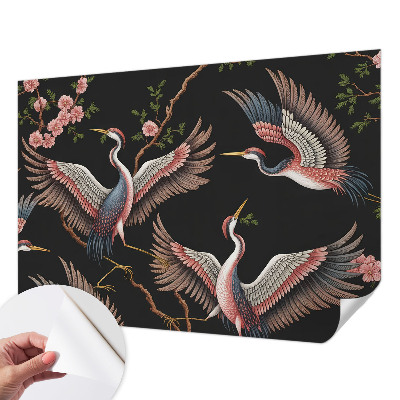 Hochwertige Bildtapete Blumenmuster