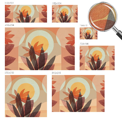 Fototapete nach Maß Florale Abstraktion