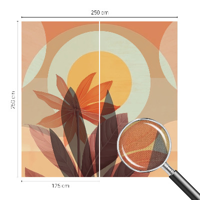 Fototapete nach Maß Florale Abstraktion