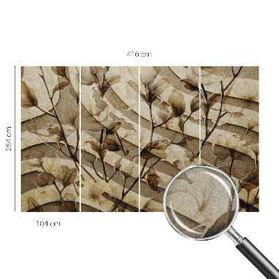 Motivtapete fürs Wohnzimmer Klassische Flora