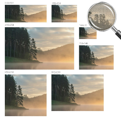 Moderne Fototapete nach Maß Nebliger Morgen