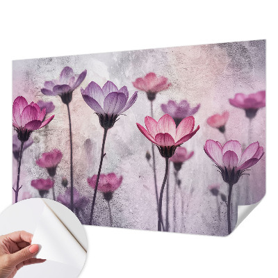 Hochwertige Bildtapete Pastellblumen