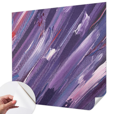 Selbstklebende Fototapete fürs Wohnzimmer Bunte Pinselstriche