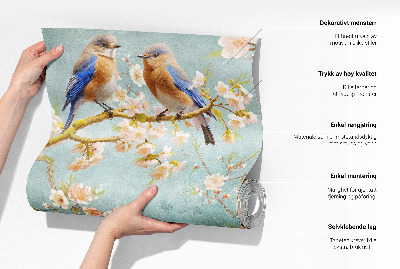 Selbstklebende Fototapete fürs Schlafzimmer Rote Mohnblumen