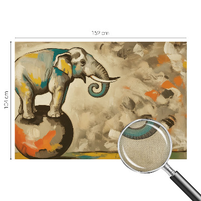 Fototapete in 3D-Optik Abstrakter Elefant