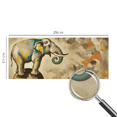 Fototapete in 3D-Optik Abstrakter Elefant