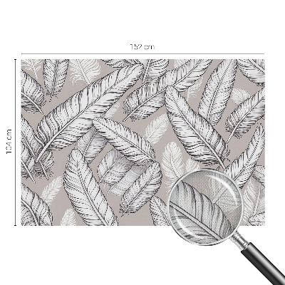 3D-Fototapete fürs Wohnzimmer Feine Federn