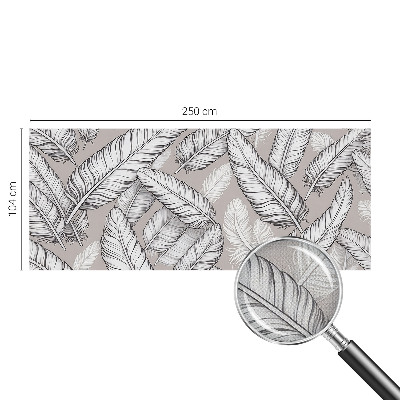 3D-Fototapete fürs Wohnzimmer Feine Federn