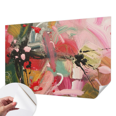 3D-Fototapete fürs Schlafzimmer Farbenfrohes Chaos