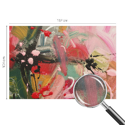 3D-Fototapete fürs Schlafzimmer Farbenfrohes Chaos