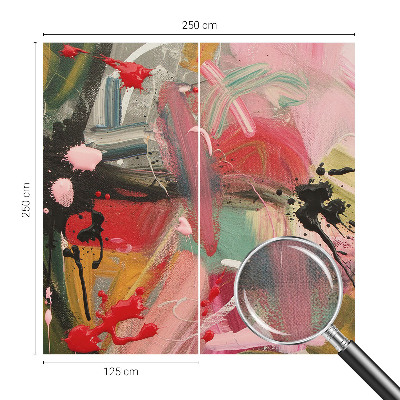 3D-Fototapete fürs Schlafzimmer Farbenfrohes Chaos