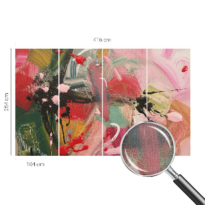 3D-Fototapete fürs Schlafzimmer Farbenfrohes Chaos