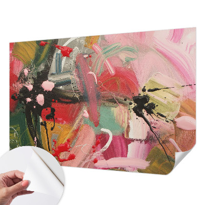 3D-Fototapete fürs Schlafzimmer Farbenfrohes Chaos