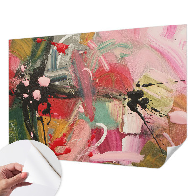 3D-Fototapete fürs Schlafzimmer Farbenfrohes Chaos