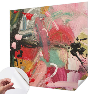 3D-Fototapete fürs Schlafzimmer Farbenfrohes Chaos