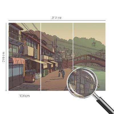 Fototapete nach Maß Pastellfarbene Landschaft