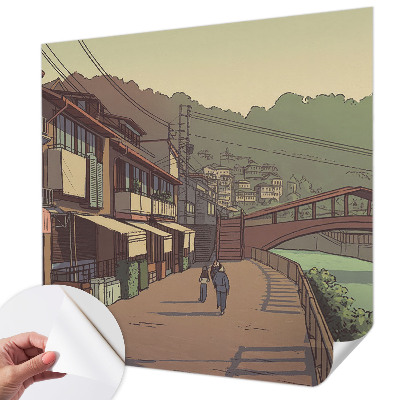 Fototapete nach Maß Pastellfarbene Landschaft